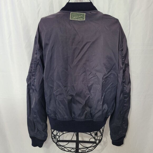 Vintage 1980s Levi Strauss Elesco MA1 Flyers Men's Baseball Bomber Jacket Size L - Picture 2 of 12
